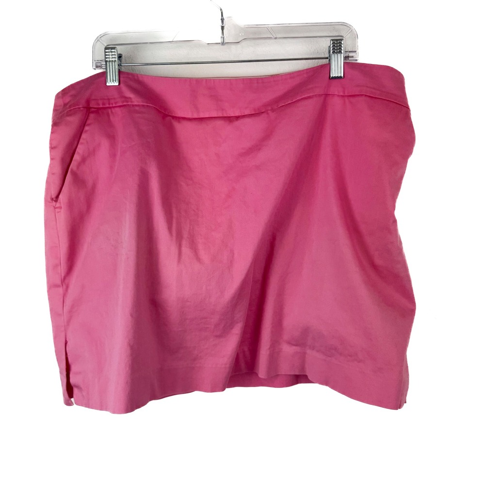Loudmouth Ladies Pink Golf Skort Size 14 Cotton Lycra Activewear Mini Skirt